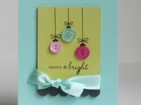 Sweet P Christmas Button Card